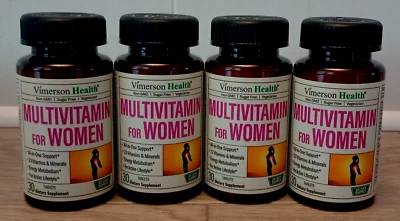 Vimerson Health Multivitamínico para Mujer Suplemento Dietético 30 Comprimidos (Paquete de 4) 120 Foto 1 de 4