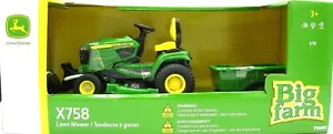 2022 ERTL John Deere 1/16 Big Farm X758 Lawn Tractor Set 47395 - Picture 1 of 1