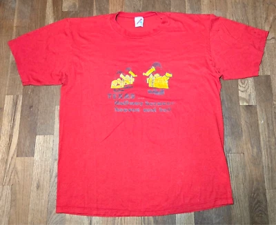 CAMISETA ROJA VINTAGE AÑOS 80 NO TE METAS CON TEXAS roja punto único EE. UU. 50/50 Foto 1 de 3