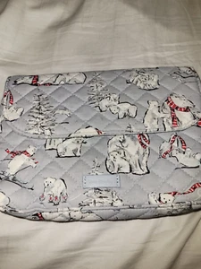 Vera Bradley piccolo pennello iconico e custodia cosmetica modello BEARY MERRY viaggio - Foto 1 di 8