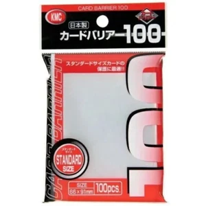 KMC Sleeve Card Barrier 100 Standard Size JAPAN OFFICIAL - Picture 1 of 1