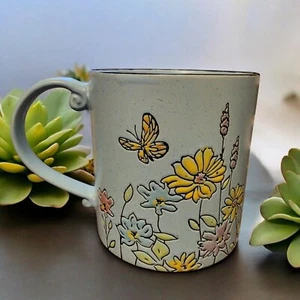 KAFFEETASSE Tee Aqua Floral geprägt erhaben Design Spektrum Frühling bunt - Bild 1 von 3