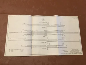1912 Panamakanal Diagramm zeigt konkretes Programmblatt der Miraflores Schleusen - Bild 1 von 3