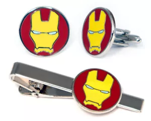 Eslabones de puño Ironman, nerd joyería de boda padrinos geek nerds regalos - Imagen 1 de 4
