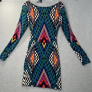 Mara Hoffman Multi-Color Ponte Bazaar multicolor Dress Size XS 80s - Picture 1 of 13