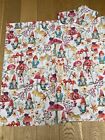 DUVET COVER 2 PILLOWCASES TOADSTOOL GNOMES DESIGN DOUBLE SIZE SET DOUBLE SIDED