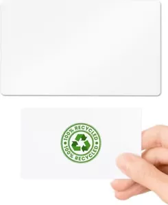 PVC Leerkarten horizontal umweltfreundlich 760 Mikron Standard CR80 ID Kreditkarte - Bild 1 von 7