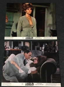 LADY IN CEMENT 1968 ORIGINAL NM 8x10 LOBBY CARD SET! SEXY RAQUEL WELCH & SINATRA - Picture 1 of 4