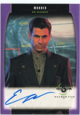 Babylon 5 Season Five SkyBox 1998 Auto Autograph A17 Ed Wasser as Morden - Image 1 of 2
