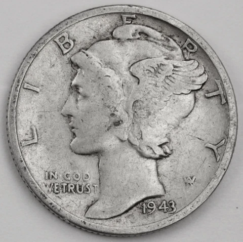 1943-S/S Mercury Head Dime. Error. Double Mint Mark   (Inventory A) Cover