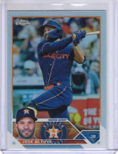 Jose Altuve 2023 Topps Chrome Refractor #112 Houston Astros - Picture 1 of 2
