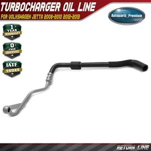 Return Turbocharger Coolant Line for Volkswagen Jetta Passat Audi A3 Q3 Quattro - Picture 1 of 9