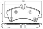 4x BOSCH 0986495099 Brake Pad Set Rear For VW Crafter 30-50 2.0 TDI 4motion