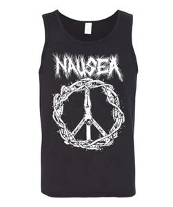New Nausea American Crust Music Art Vintage Logo Graphic Unisex Tank Tops S-2XL - Picture 1 of 2