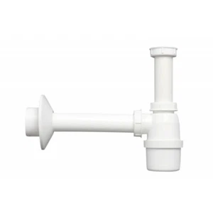 Flaschen-Sifon Geruchverschluss Siphon 11/4"-50mm Weiss - Bild 1 von 2