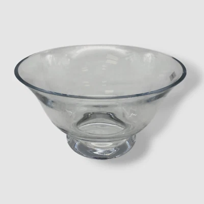 Godinger x Paul Revere Silversmiths Clear Crystal Large Serving Bowl - Image 1 of 4