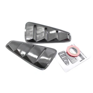 Fit for Ford Mustang 2005-2009 Carbon Fiber Vent 1/4 Quarter Window Louver Cover - Picture 1 of 8