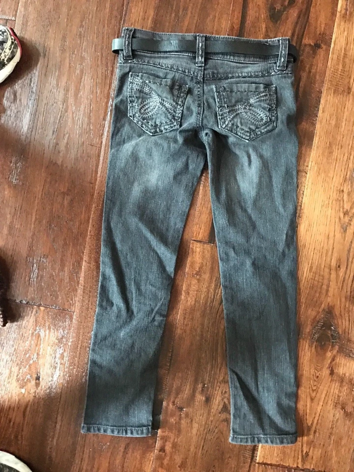 Pantalones de mezclilla Mudd negros para niñas talla 7 Foto 1 de 1