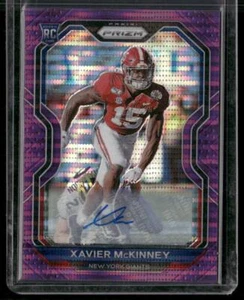 2020 Panini Prizm #349 Xavier McKinney Rookie Autographs Prizm Purple Pulsar - Picture 1 of 2