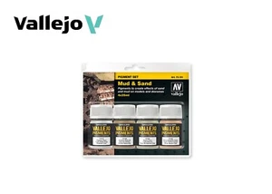 VALLEJO PIGMENT SET - MUD & SAND (4 X 35ML BOTTLES) - 73.191 - Picture 1 of 1