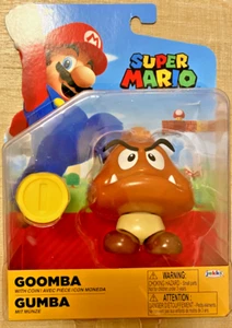 GOOMBA Super Mario Jakks Pacific 4" Figure With Coin - Picture 1 of 1