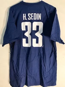 Camiseta Reebok NHL Vancouver Canucks Henrik Sedin Azul Talla M - Imagen 1 de 2