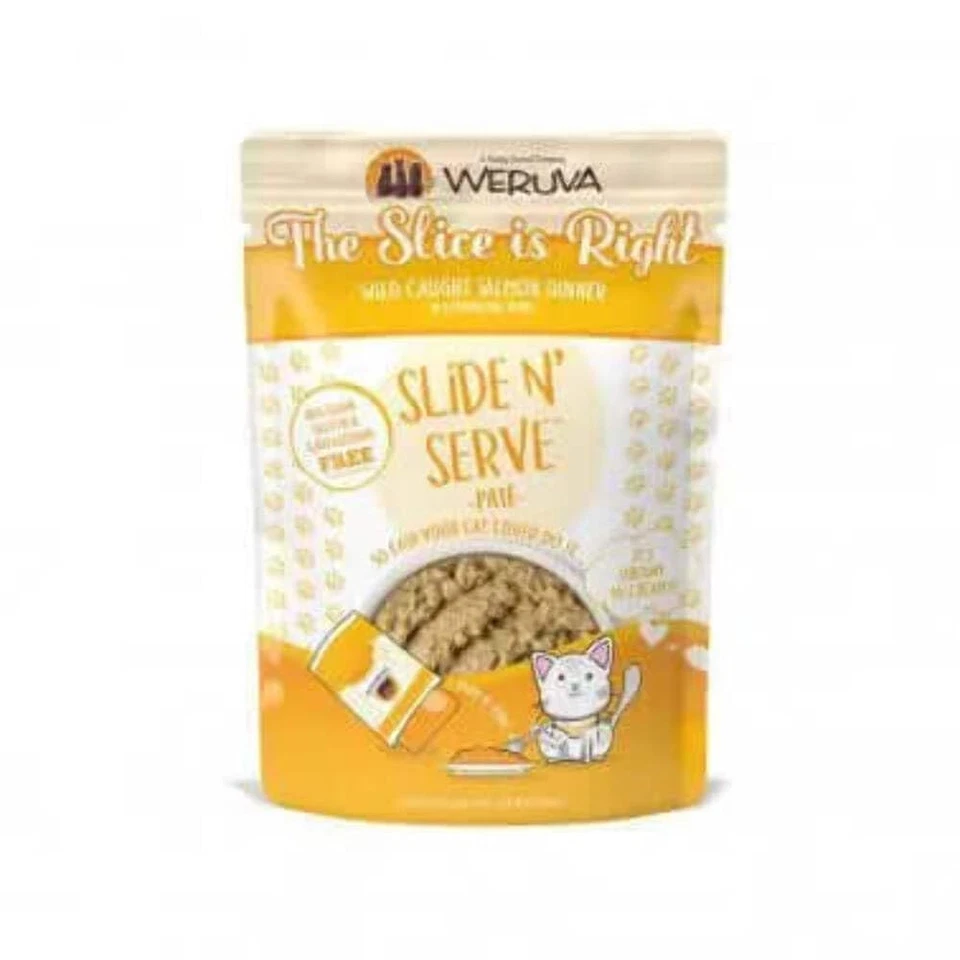 Weruva Wet Cat Food Slice Is Right Salmon Pate 2.8oz Pouch Pack of 12 - Image 1 of 1