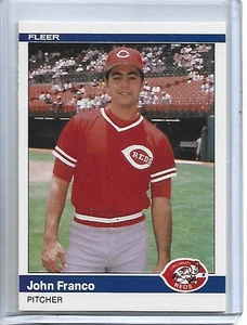 John Franco 1984 Fleer Update Baseball XRC Rookie Card #U-39-Cincinnati Reds - Picture 1 of 2