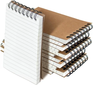 Pocket Notebooks Set of 12, Small 3X5 Spiral Notepads, Office Style Mini Noteboo - Picture 1 of 12