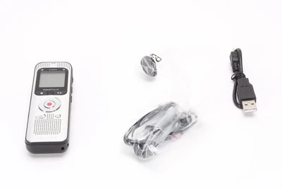 Philips DVT2000 Voice Tracer W/ USB-Mini Cable and Earphones - Fair Condition - Image 1 of 4