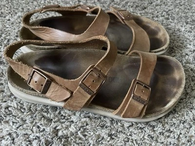 Birkenstock Sonora Womens 38 (US 7- 7.5) Brown Leather Slip-On Slingback Sandal - Image 1 of 4