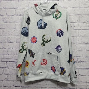 Sudadera con Capucha Ultra Game NBA Team Logotipos Talla L Sudadera AOP Gris Pullover Pouch - Imagen 1 de 10