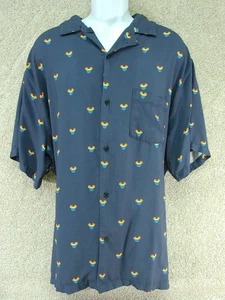 Disney Parks Disney Pride Collection Mickey Mouse Button Up Camp Shirt 3XL - Picture 1 of 11
