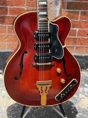 1953 Guild X-350 1st year of production rare 3 pickup w/push button tone control - Image 1 of 4