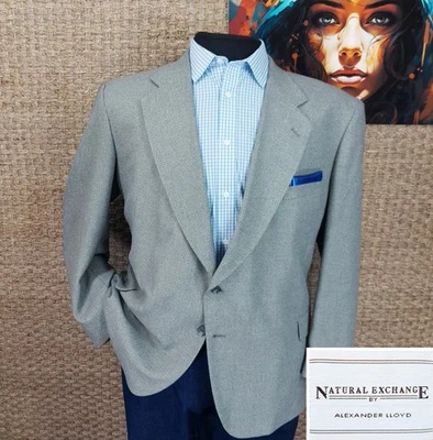 Abrigo Deportivo ALEXANDER LLOYD Para Hombre Talla 54R Otoño/Invierno Gris Tejido Lana Dos Botones Foto 1 de 4