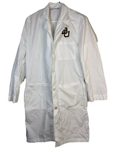 Baylor University Bears Landau Lab Coat Extra Small White Button Close Medical - Picture 1 of 4