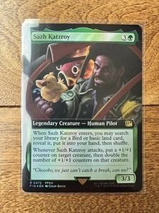 Magic MTG Final Fantasy - Sazh Katzroy LÁMINA DE ARTE EXTENDIDA 0472 - Imagen 1 de 3