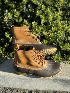 L.L. Bean Duck Boots w/ Bean Boot Men’s - Size 9M Foot Insulated Hunting 6 Eye - Picture 1 of 9