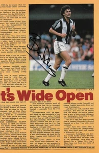 WEST BROM & ENGLAND: BRYAN ROBSON SIGNED 9.5x6 MAGAZINE PICTURE+COA - Picture 1 of 1