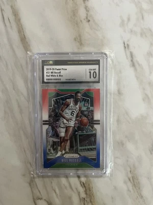 CSG GEMA COMO NUEVA 10 Bill Russell “rojo/blanco/azul” Panini Prizm Foto 1 de 2