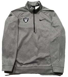 Nike Las Vegas Raiders 1/2 Zip Sweatshirt. Herren L. Grau. NFL. - Bild 1 von 11
