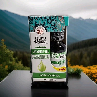 Aceite natural de vitamina E GuruNanda, 2 oz. Exp 03/2026 Foto 1 de 2