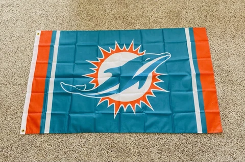 Miami Dolphins                        Large  3 X 5  Flag/Banner  FREE SHIPPING!! Cover