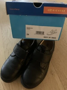 Richter Glatt-Leder Halbschuhe Jungen Schwarz Gr. 29 - Bild 1 von 7