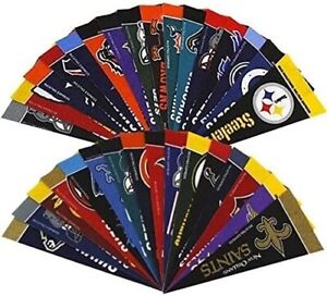 NFL Mini Felt Pennant Set (All 32 teams), 4" x 9" - Licensed by Rico