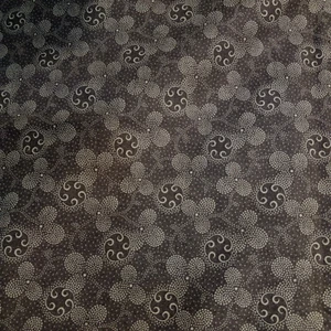 Edredón de algodón antiguo floral verde oscuro Calicos Pam Bush algodón 1 yarda - Imagen 1 de 4