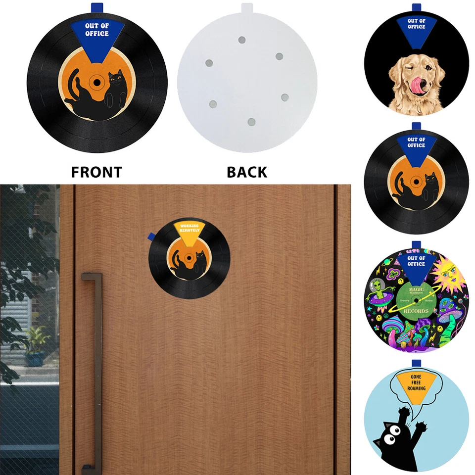 Letrero de privacidad de oficina 6 opciones 6 pulgadas no molestar etiqueta adhesiva marcadores de puerta Foto 1 de 1