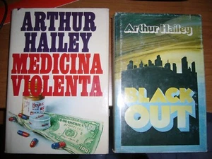 ARTHUR HAILEY-MEDICINA VIOLENTA-BLACK OUT-LOTTO 2 LIBRI - Foto 1 di 1