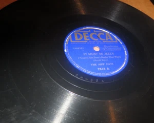 78RPM Decca 7518 Hipp Cats + Norris, Must B Jelly /Chippin Rock, nice player VV+ - Picture 1 of 6