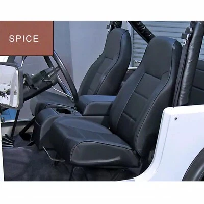 Rugged Ridge Front Non-Reclinable Spice High Back Seat for CJ7 Wrangler TJ YJ Foto 1 de 3